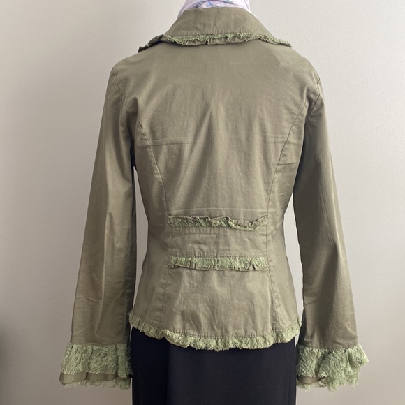 Vintage MOA Fitted Blazer with Funky Lace Detail - Picture 6 of 8